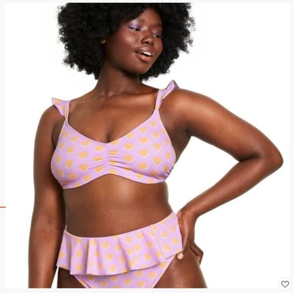 Stoney Clover Ln heart bikini plus sized - Picture 1 of 12